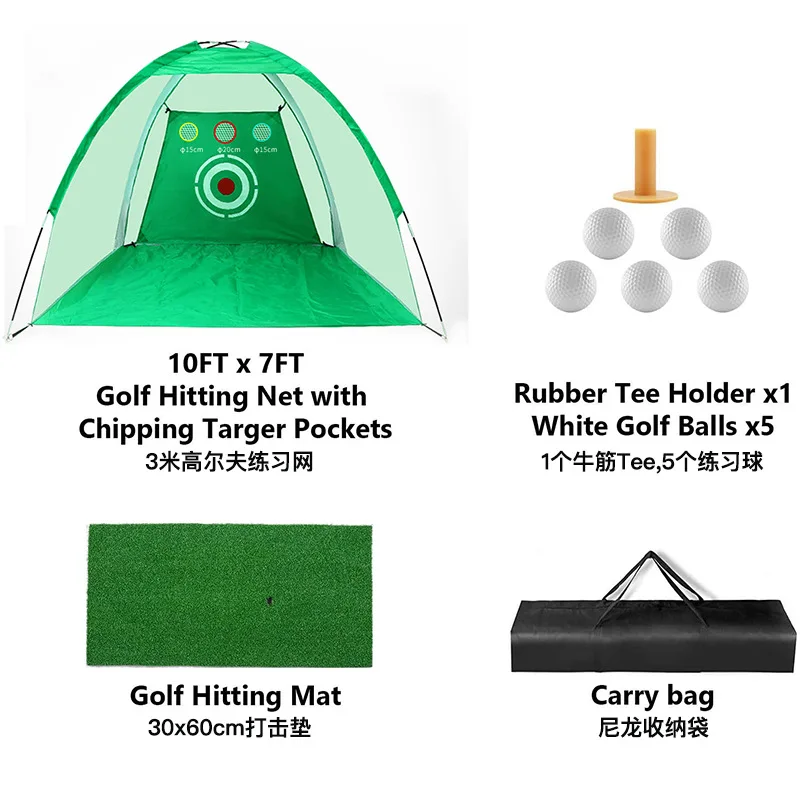 Outdoor Practice Net Portable Indoor Golf Practice Net Golf Cutting Practice Net Golf Batting Cage