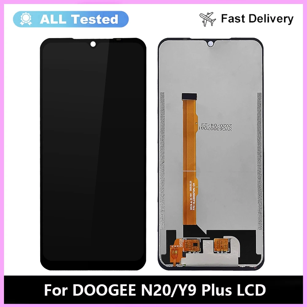 Oryginał dla Doogee N20 Wyświetlacz LCD + Zespół digitizera ekranu dotykowego Naprawa lcd Dla Doogee Y9 Plus Wyświetlacz Doogee N20 Pro LCD