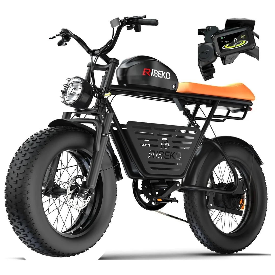 CT20Pro Electric Bike for Adults,Dual Motor2000W 20 in Fat Tire Ebike,Up to 37MPH & 80 Miles,48V 25Ah Removable Battery，7 Speed