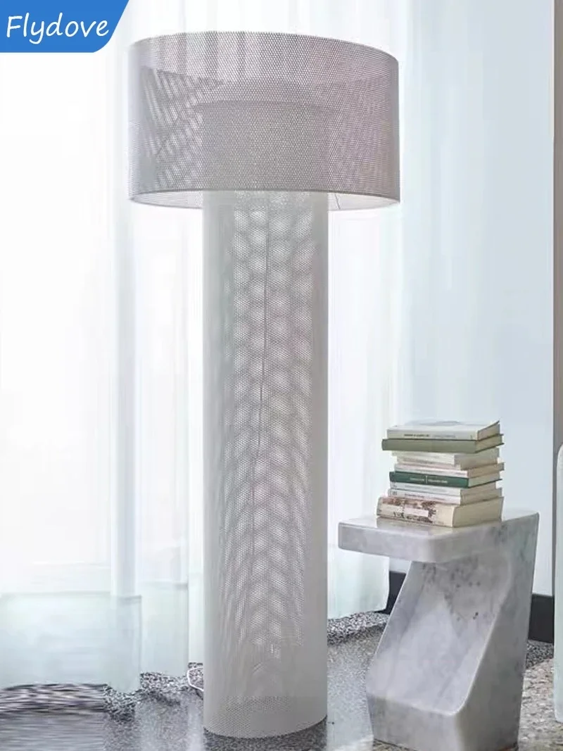 Simple Style Cream Simple Metal Table Lamp Office Bedroom Creative Hotel Living Room Art Atmosphere Floor Lamp