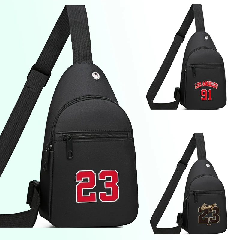 Borsa quadrata neutra per uomo e donna, perfetta per viaggi o affari, con design stampato digitale.