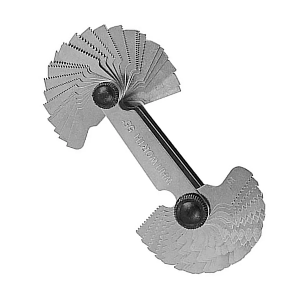 

Thread Pitch Gauge Screw Cutting Tool Set Centre Gage Inch Metric Measuring Gauging Lathe Tool R159 Silver Durable