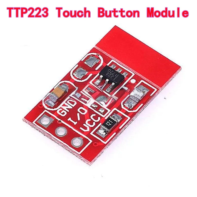 10pcs TTP223 Touch Button Module, Latching/Momentary, Capacitive, Switch, Single-channel Modification