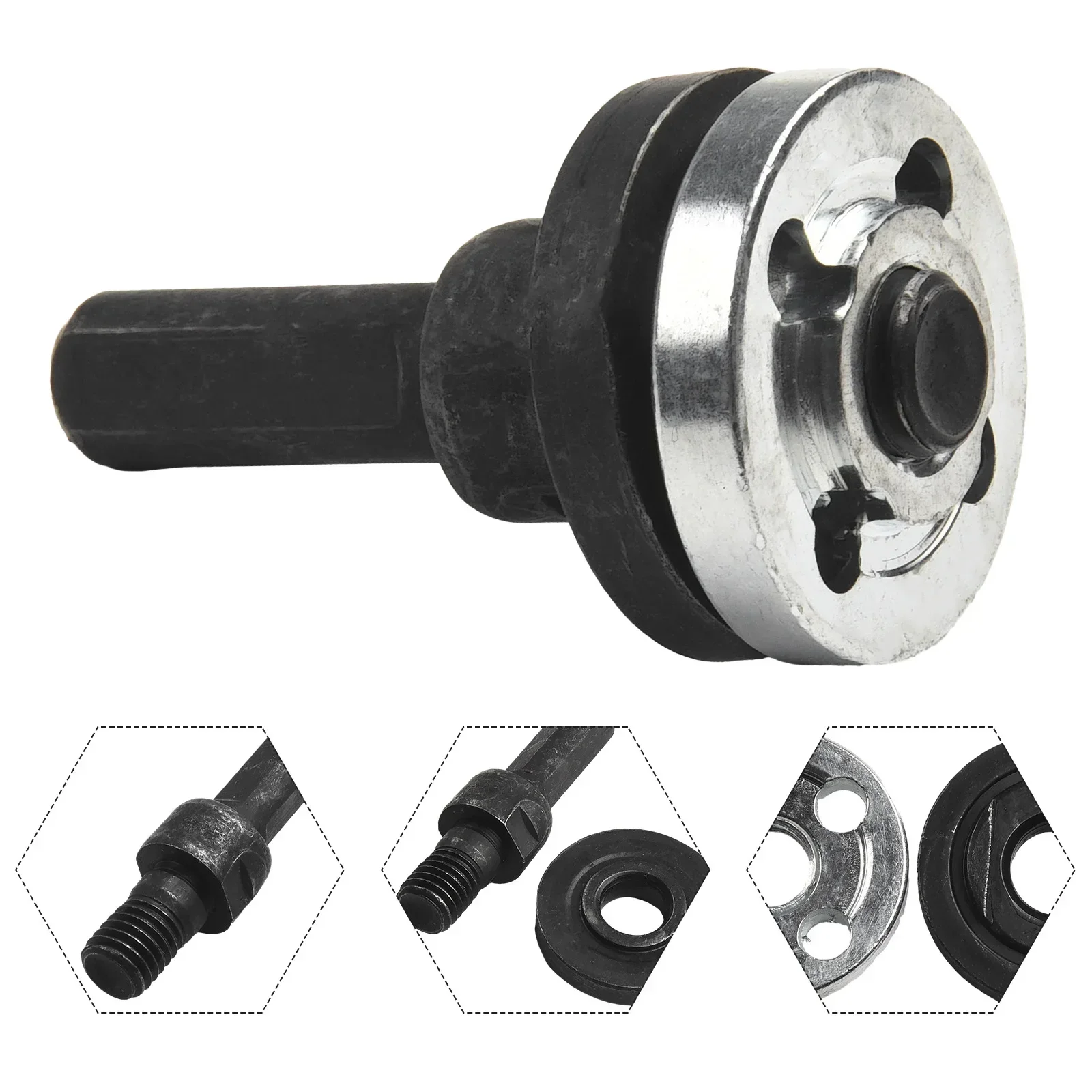 

Drill Grinder Adapter Adapter Connecting Rod Pressure Plate 10mm Accessories Grinding Silver Workshop Equipment