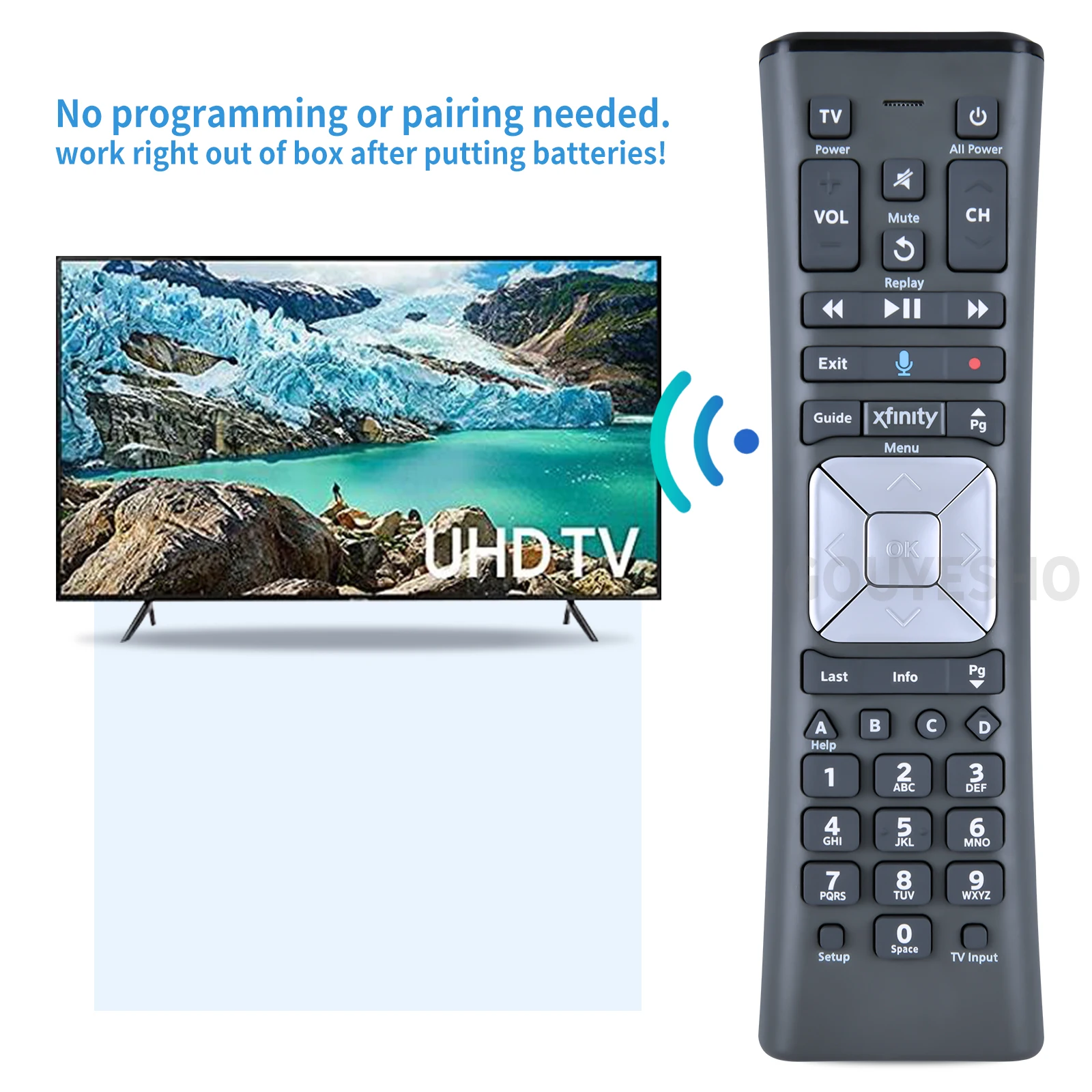 جديد لكومكاست/Xfinity XR11 قسط صوت المنشط كابل التلفزيون الخلفية التحكم عن بعد V2-U X1 سلسلة ، XG1 ، Xi3