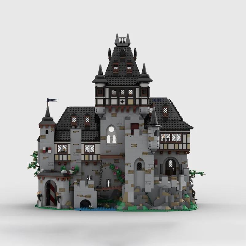 Das MOC-Bauspielzeug-Mittelalterschloss-Modellset ist ein kreatives Montagespielzeug, das ein herausforderndes Weihnachtsgeschenk bietet, das für alle geeignet ist