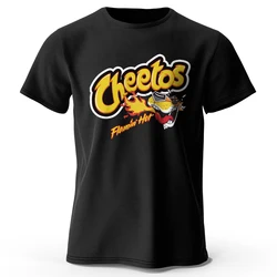 Men's Cartoon Printed T-Shirt 100% Cotton Oversized Classic Funny Graphic Tees for Men Women Summer Tops