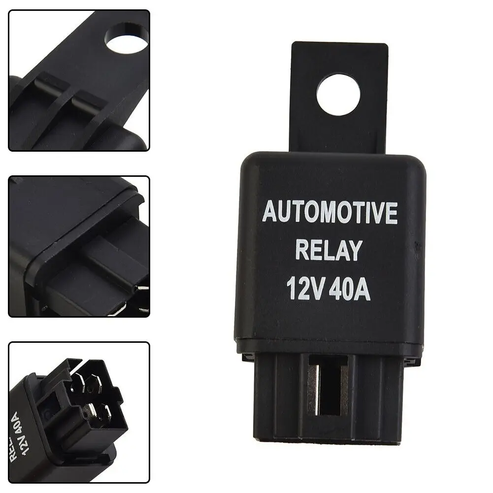 1PC DC12V 40A 4 Pin SPST Car Air Conditioning Relay Headlight Relay Van Boat Bike Alarm Relay Auto Replacement Parts