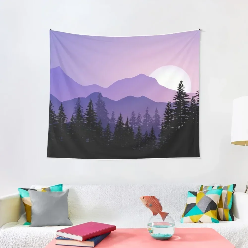 

Purple Mountain Majesty Tapestry Wall Carpet Wall Decor Hanging For Bedroom Tapestry
