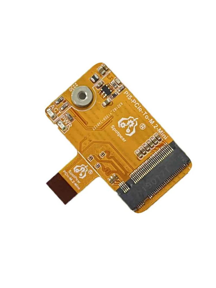 Raspberry Pi 5 PCIe do M.2 NVMe SSD Mini One-Body Board HAT Integrated-FPC & Differential Matching Design dla Pi5-PCIe — zdjęcie produktu 7