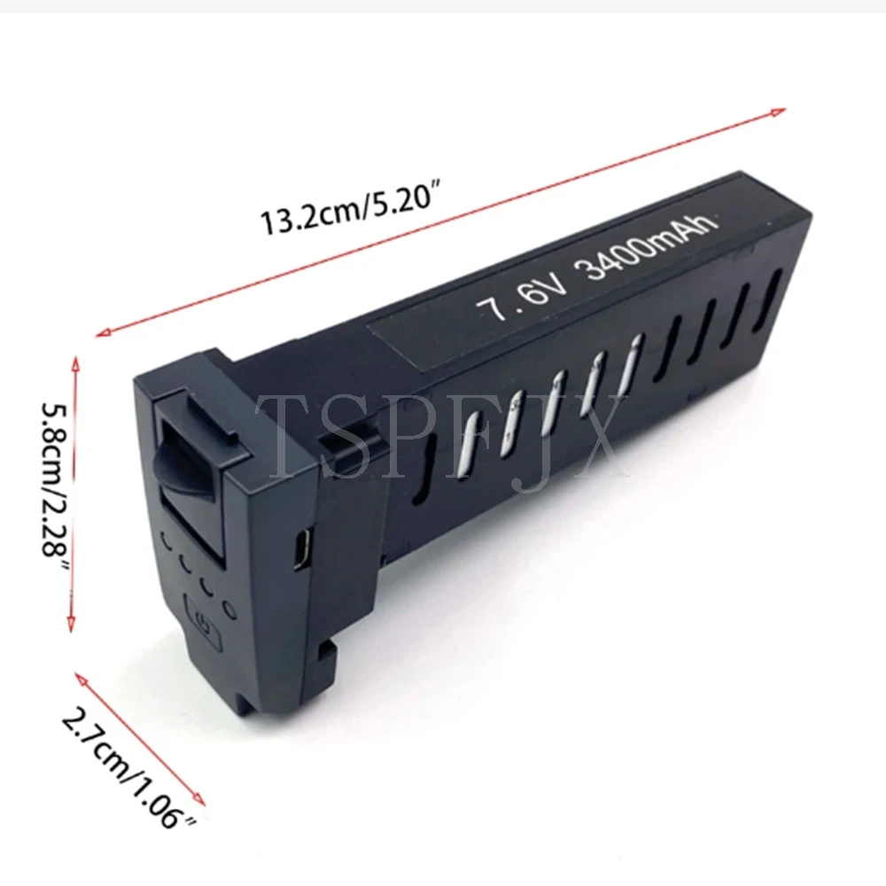 Battery 7.6V 3400mAh for Beast SG906 Pro 2&SG906 MAX&SG906 MAX1&Xinlin X193&CSJ X7 Pro 2&CSJ X7 Pro 3 EXO X7 Ranger Quadcopter