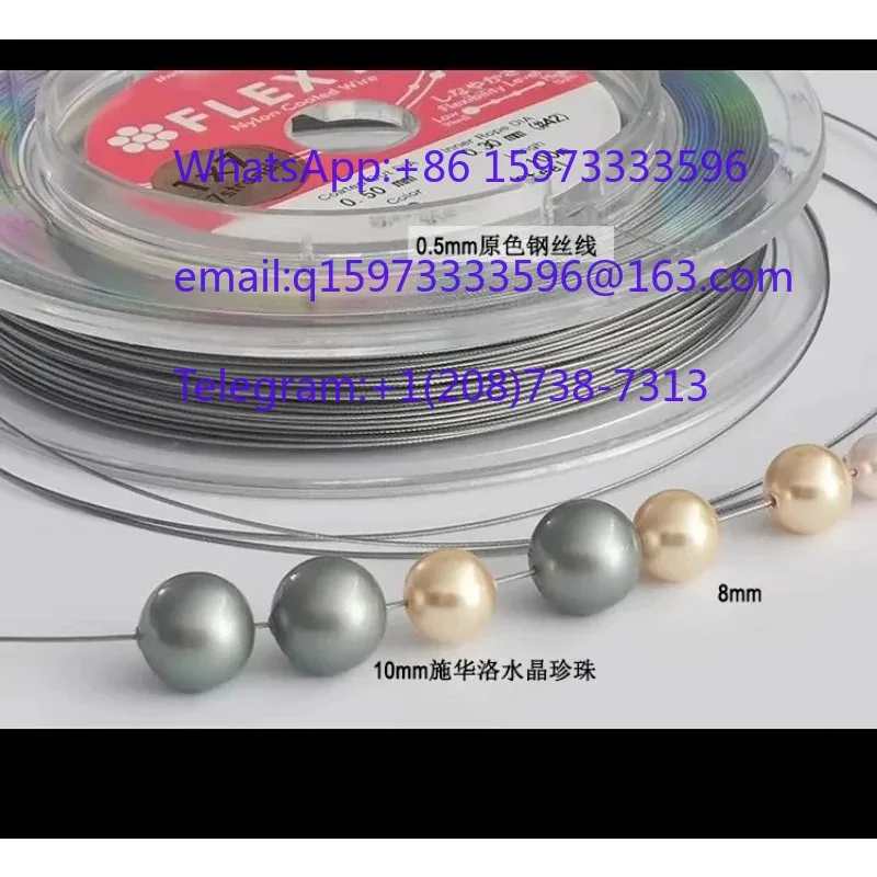 Soft Multi-strand Steel Cord 100 Meter Anti-rust Flexible Wire For Jewelry Making Beading Craft Bracelet Necklace DIY Processing
