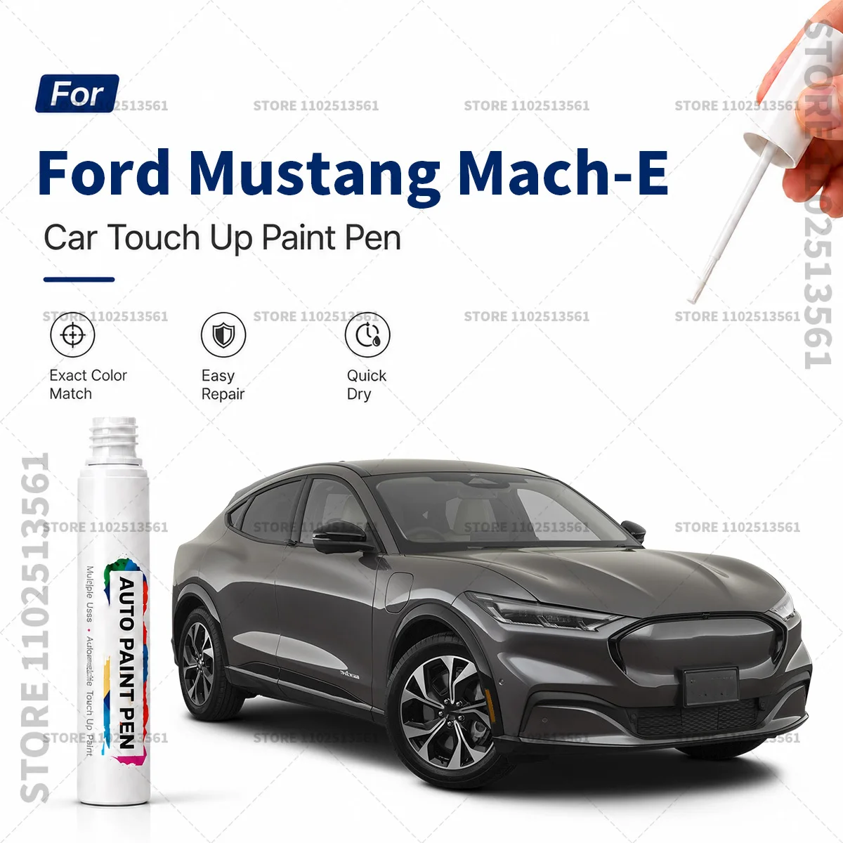 Automotive Paint Pen Car Scratch Remover Touch Up Repair Pen DIY Vehicle Paint Repair Tool Accessories For Ford Mustang Mach-E