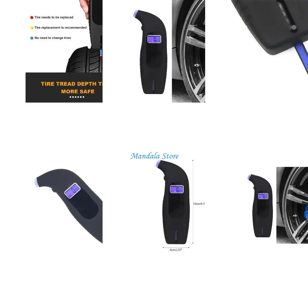 

U2JC Digital Tire Pressure Gauges 2 in 1 Accurate Digital Tire Gauges Depth