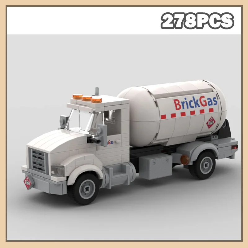 

MOC-241146 MOC Propane Truck Building Block Model Brick Assemble DIY Kids Adult Halloween Christmas Set Creative Gifts 278PCS