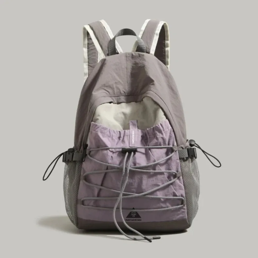 Simple Backpack Female College Bag Outdoor Sports Backpack Mountaineering Bag Short-distance Travel Bag.