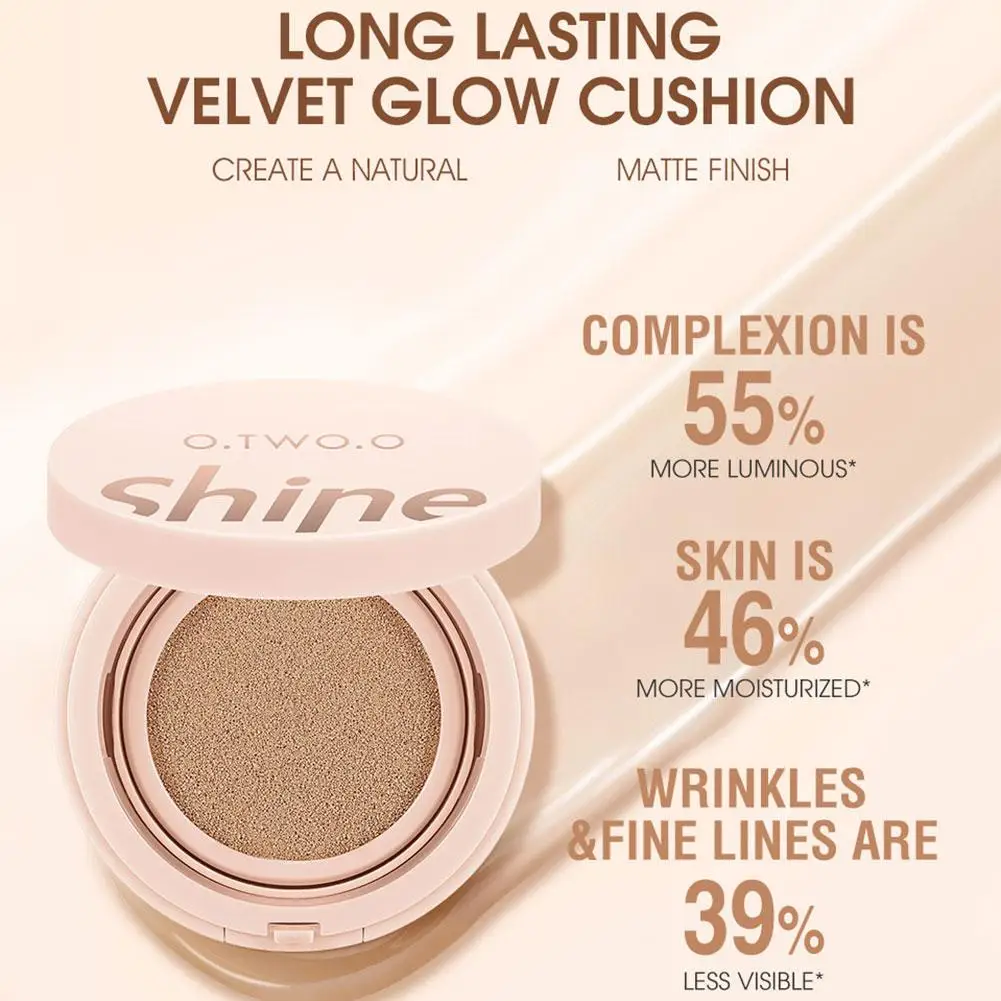 O.TWO.O Shine Cushion BB كريم خفيف الوزن طبيعي متوهج يدوم طويلاً، تغطية قابلة للبناء، مستحضرات تجميل للوجه يومية ناعمة #2
