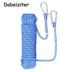 Thickened 10m Safety Life Rope Climbing Rope Static Rock Mountaineering Rope Outdoor Survival Fire Escape Car Rescue