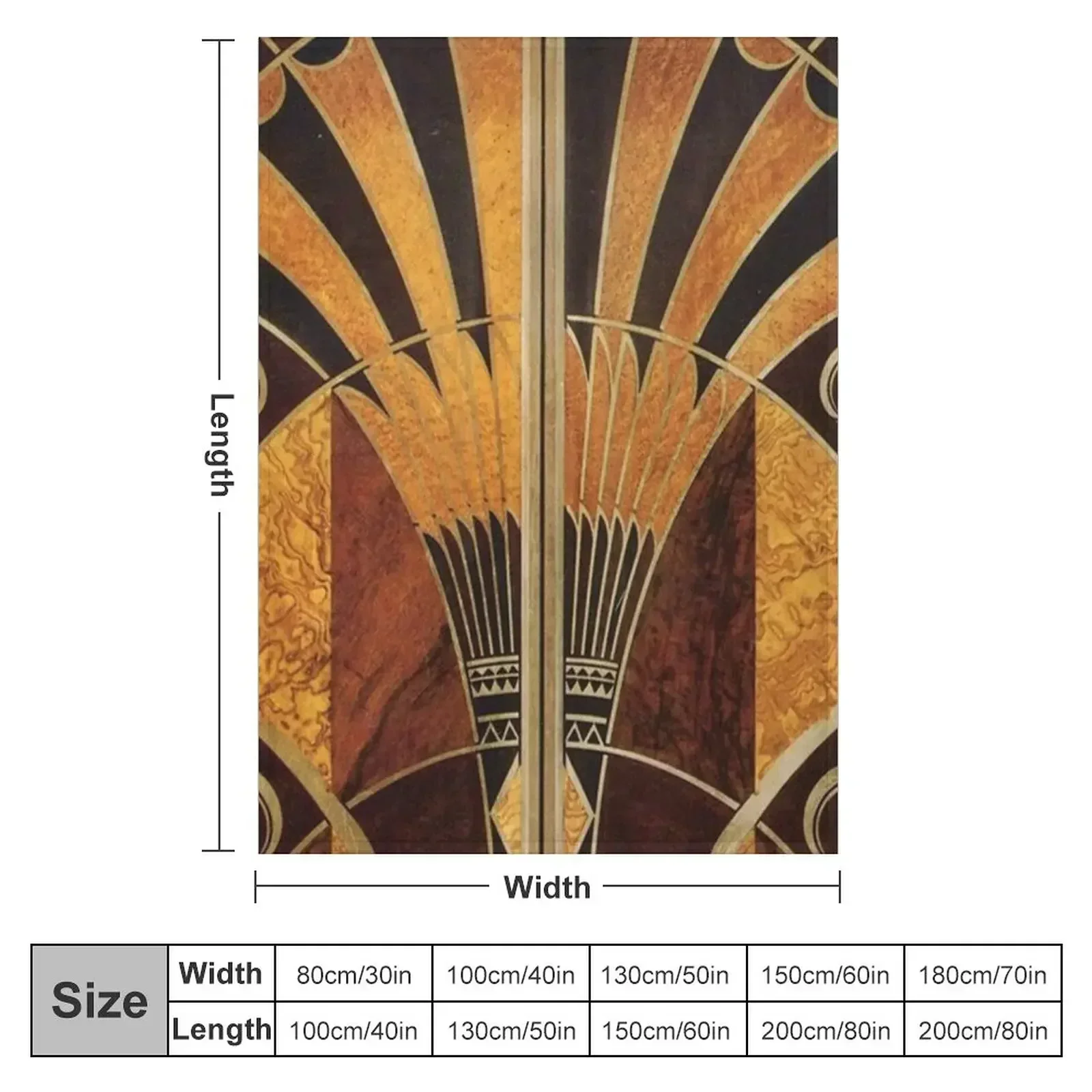 Art nouveau, art deco, vintage,elegant,chic,pattern,gold,wood,black,bronze,silver,beige Throw Blanket