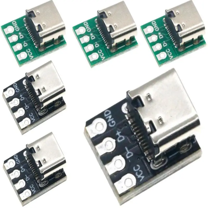 TYPE-C Motherboard Test Board Double-sided Positive And Negative Connector USB3.1 16P To 2.54 High Current Power Adapter Board