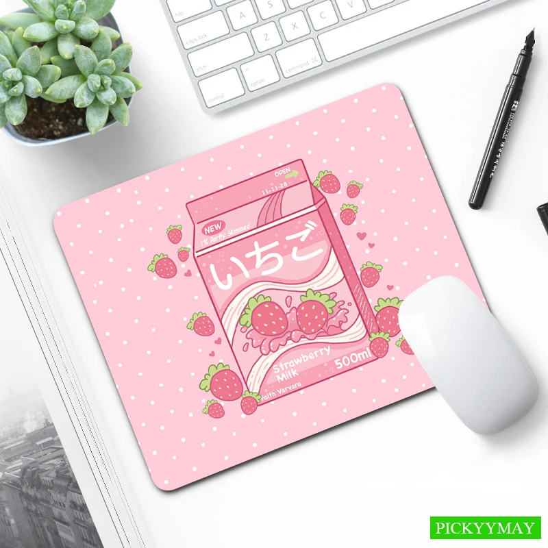 

Pink Small Mousepad Office Mouse Pad High Quality XS Desk Mat Cute Little Mouse Mat Design Desk Pad 18x22cm