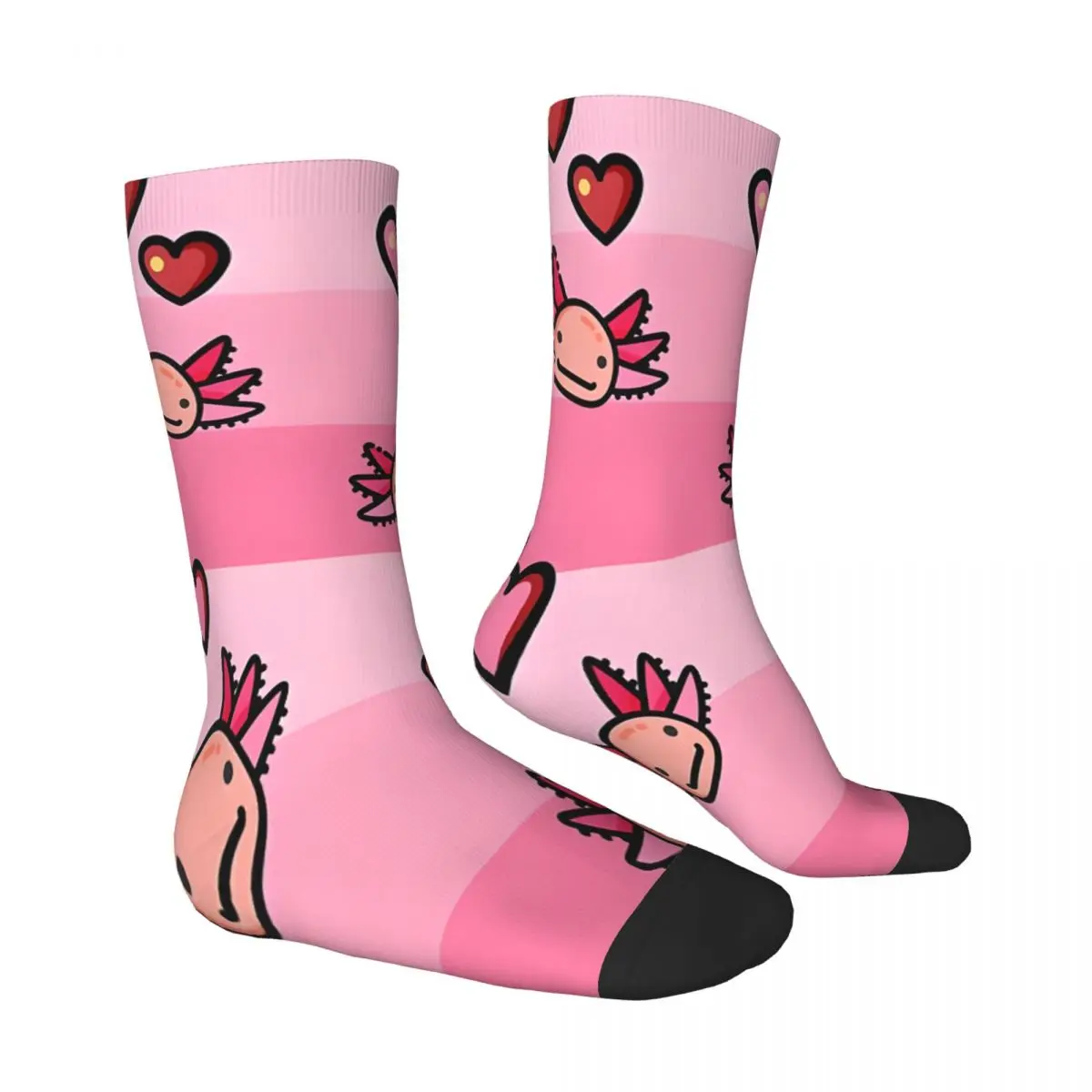 Pink Fever Axolotl Socks Male Mens Women Spring Stockings Polyester