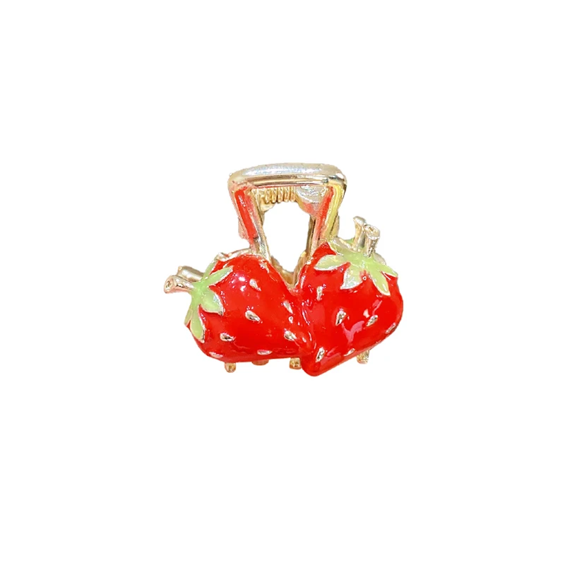 Exquisite Strawberry Hair Clip Sweet Girl Princess Head Clip Side Bangs Clip Cute Hairpin Hair Accessories