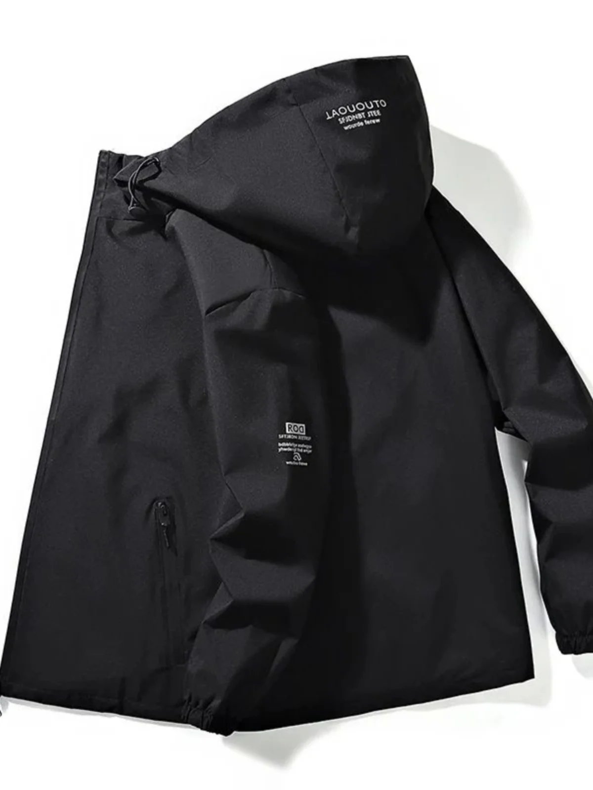 

Свободный повседневный топ на молнии с капюшоном, мужская цветная тюнетная удобная длинная верхняя одежда све V-Ne на осень