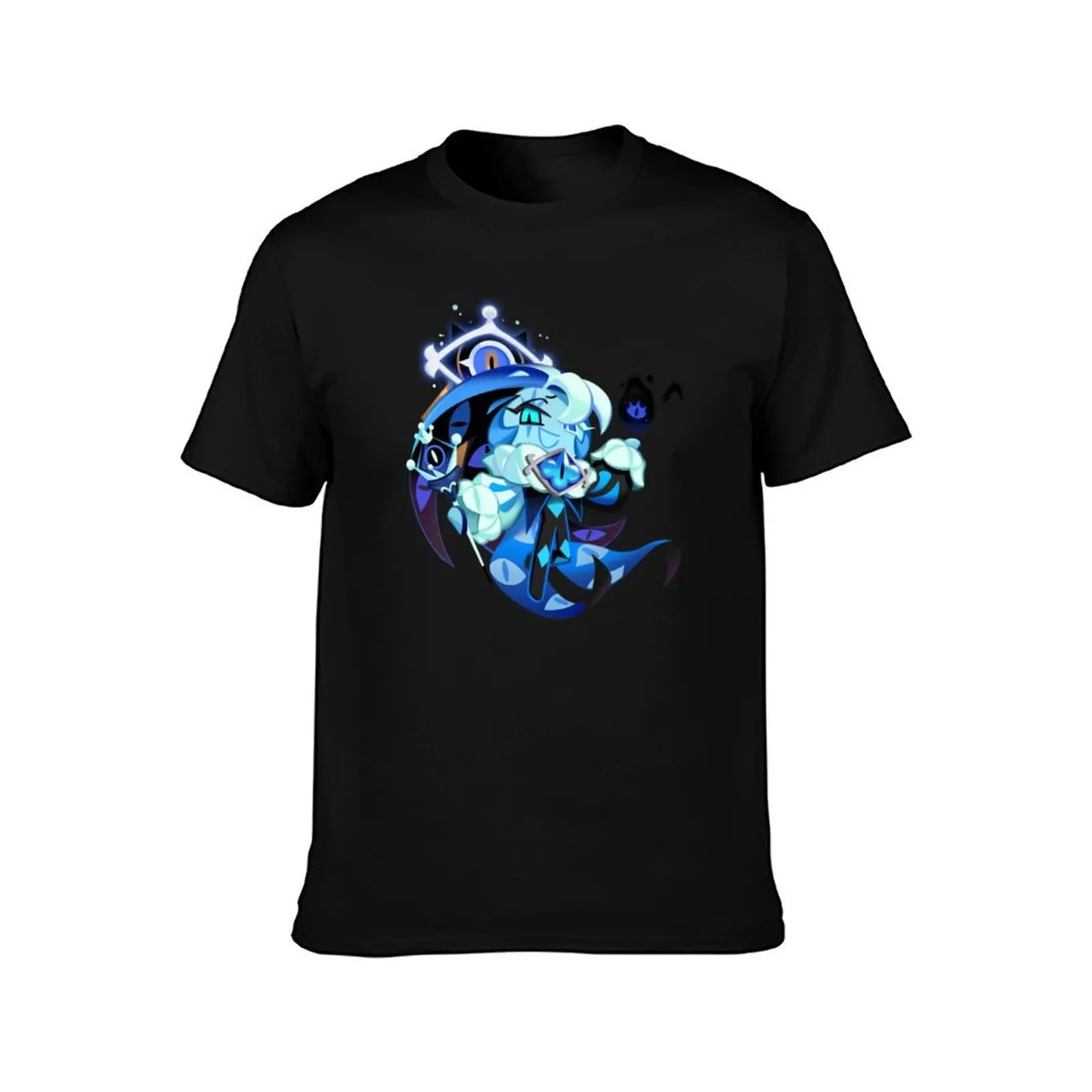 Shadow milk cookie sticker T-Shirt, Summer Casual Cotton Tee, Oversized Streetwear Tops, Vintage Graphic Print, Unisex Men Women