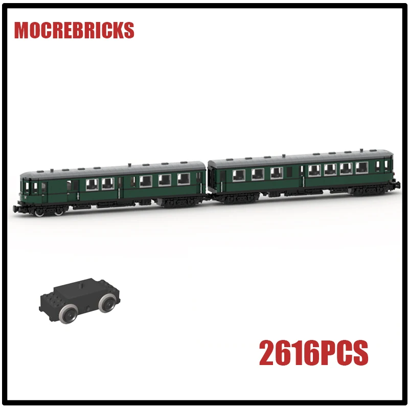 German National Railways VT 137 Diesel Rail Track Locomotive Model Building Blocks MOC Technology Bricks Children Toy Collection