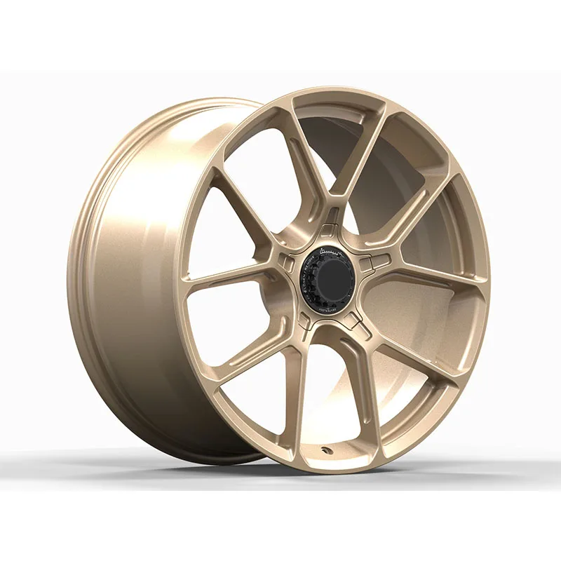 Auto PartsBorui Custom 17-22 Inch Forged Wheels In Gold Diamond Black Bronze For  991 GT3 Center Lock Alloy WheelsLight Weig