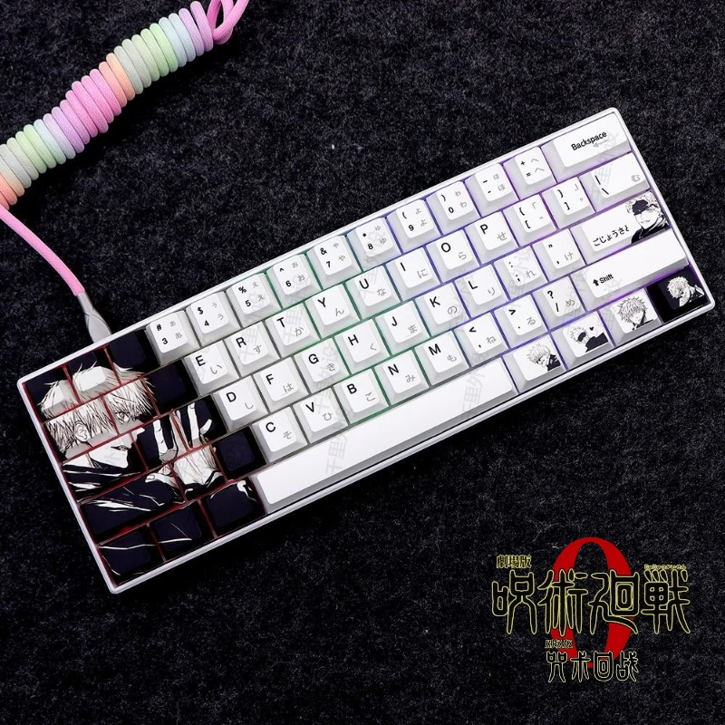 

Cartoon anime Jujutsu Kaisen keycaps 105 key Original cherry height PBT material suitable mechanical keyboard magnetic axis keys