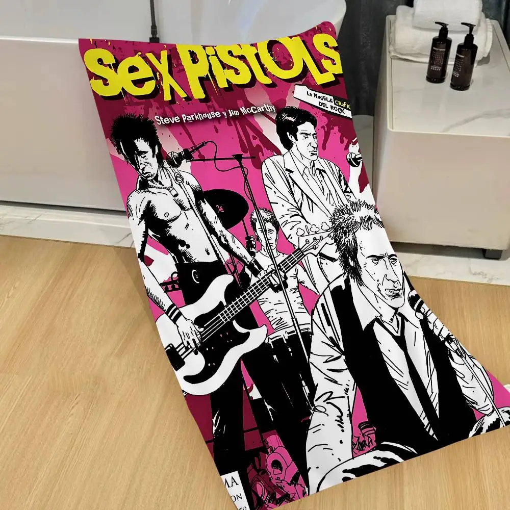 S-Sex P-Pistols Rock Band Microfiber Blanket Quick Drying Beach Towels Oversized Printing Super Absorbent Pool Towel Blanket