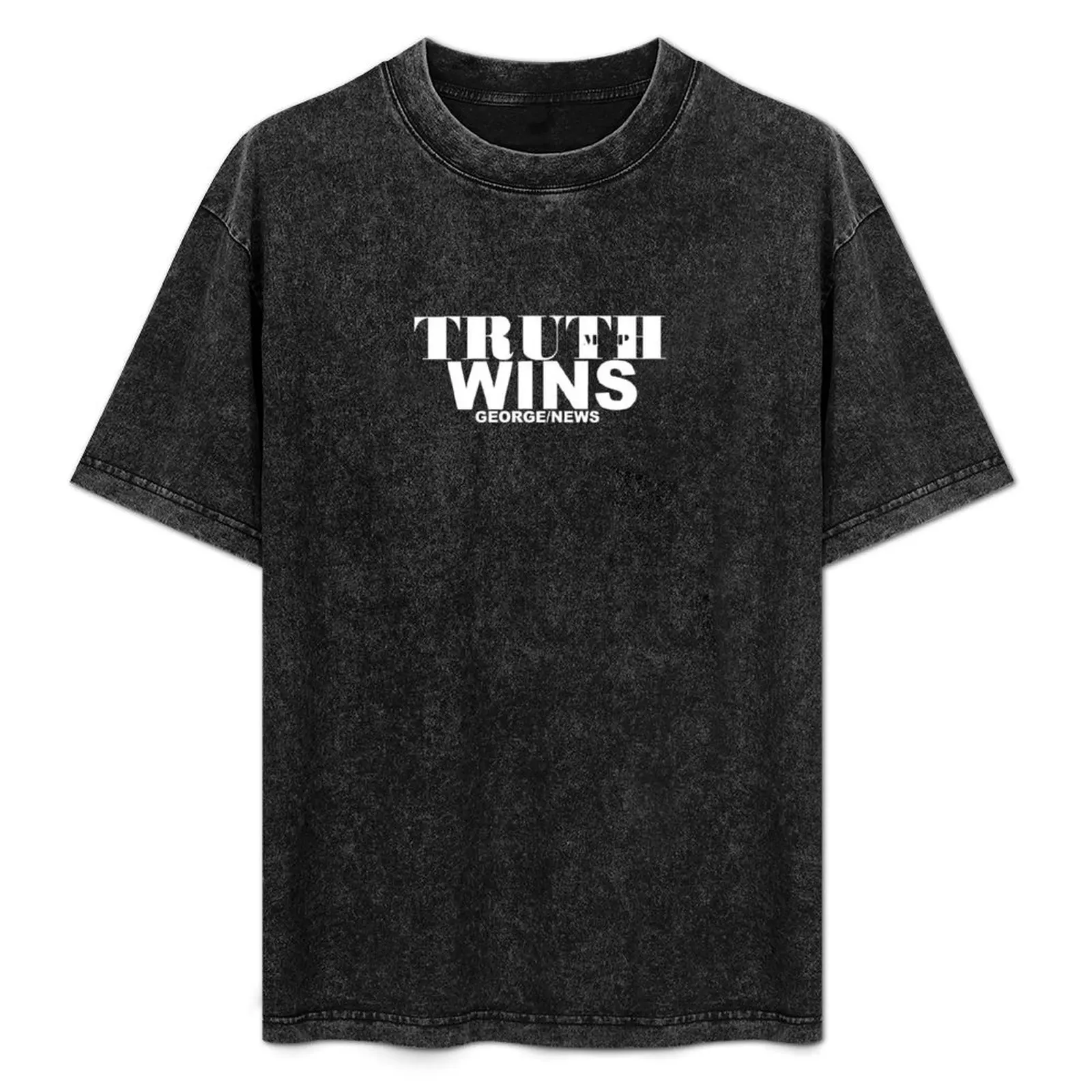 

TRUTH WINS! GEORGE NEWS OFFICIAL T-Shirt Trendy Casual Short Sleeve Shirt