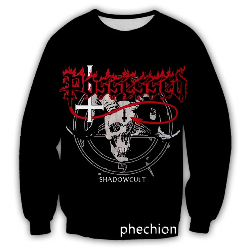 phechion New Men/Women 3D Possessed Rock Band Casual Sweatshirt Fashion Streetwear Men Loose Sporting Sweatshirt D42