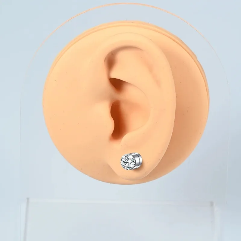 1/4pairs Magnetic Nose Stud No Piercing, Punk Vintage Style Fake Nose Ring, Women's Fashion Jewelry Set, Ear Clip, Non Piercing view 4