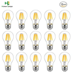 15pcs A19 Led Lamp Vintage Low Voltages DC 12V 24V Edison LED Globe Bulbs Warm White 2700K E26 E27 Led Solar Camping Light Bulb