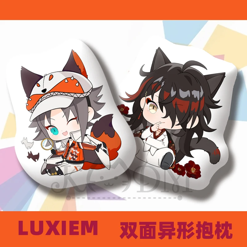 

Anime Luxiem VTuber Vox Akuma Mysta Rias Cosplay Cartoon Special-shaped Plush Stuffed Dolls Gift Cushion Throw Pillow Sofa