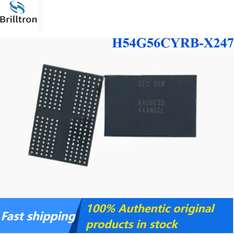1PCS 100% New H54G56CYRB-X247 H54G56CYRBX247 LPDDR4X 32G 200 balls, 4G per chip Brand New Original in Stock Fast Shipping.