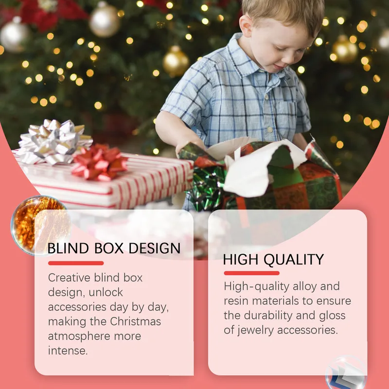 Dowmoo 24-Grid Making Kit Christmas Blind Box تقويم القدوم العد التنازلي سوار لعبة DIY