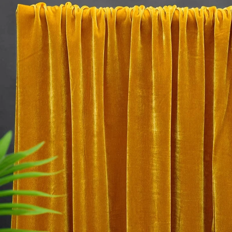 قماش اللباد المخملي للمنزل الخياطة الجمل البني الزنجبيل الأصفر الوزن الثقيل المنسوجة أفخم القطيفة المفروشات الستائر الحرف المواد