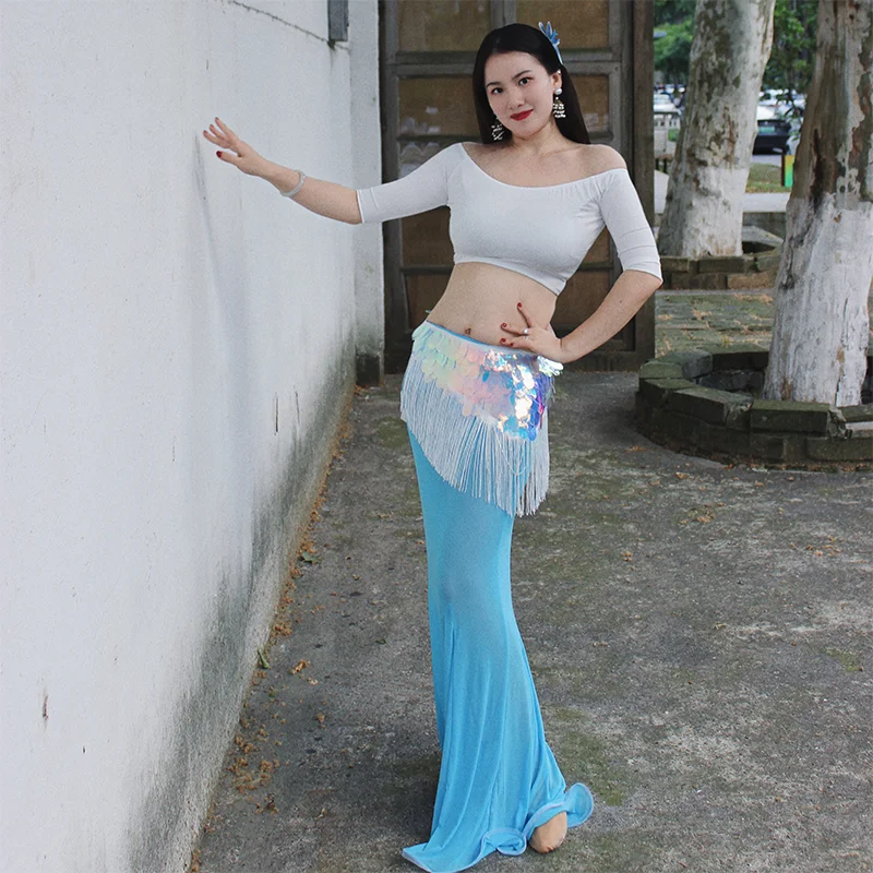 2025 New BellyDance Performance Costume Women's Advanced Sexy Training Set Oriental Dance Temperament Slimming Practice Costume