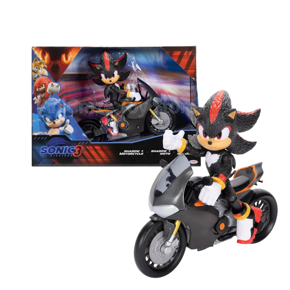 Figuras de Acción de Sonic 3: Shadow en Moto, Super Sonic The Hedgehog, Coleccionables Clásicos de Dibujos Animados y Juguetes Retro, Regalos