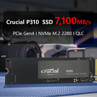 Crucial P310 1TB 2280 PCIe Gen4 3D NAND NVMe M.2 SSD – Up to 7,100 MB/s –Internal Solid State Drive (PC) –(OEM Pack)