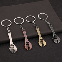 Popular Simulation Tool Keychain Metal Creative Wrench Keychain Car Small Gift Pendant With Adjustable Movement