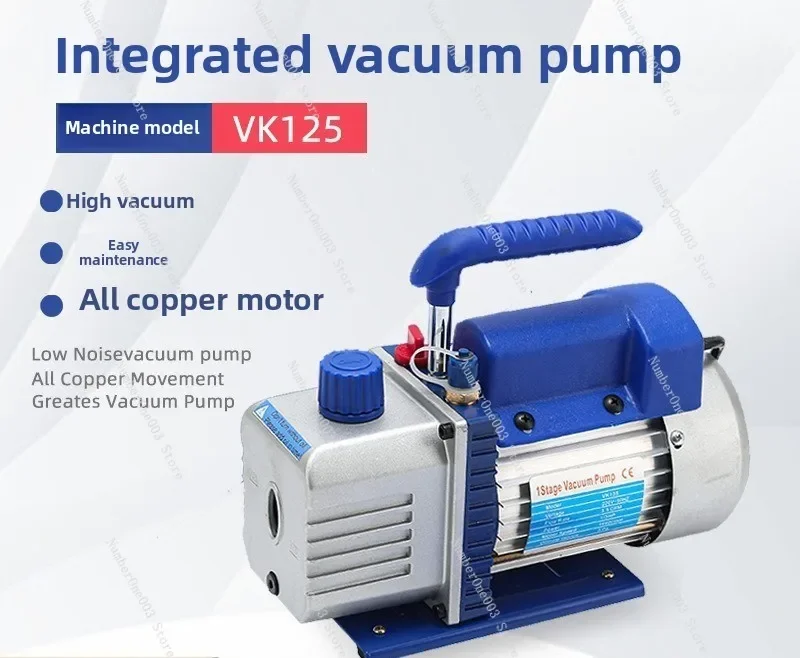 3/3,5 CFM tragbare praktische Vakuumpumpe, Drehschieber, Wartung der Klimaanlage, Kältemittel, Kühlung, kleine Vakuumpumpe