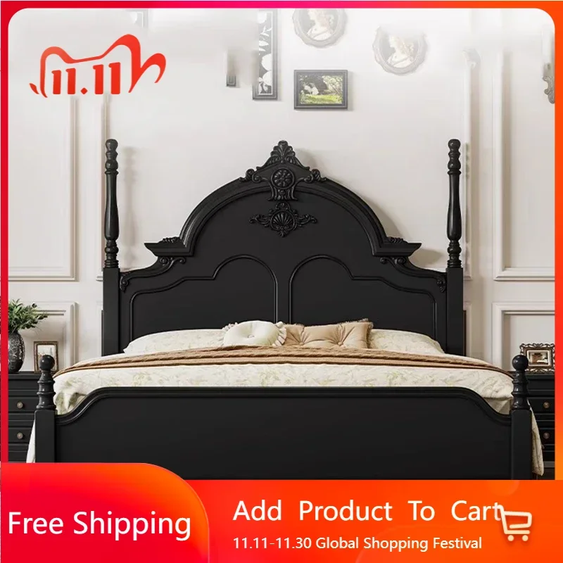 

Sleeping European Bed Designer Craft Sun Simple Unique Nordic Beauty Design Modern Bed Luxury Castle Wooden Cama Home Furniture