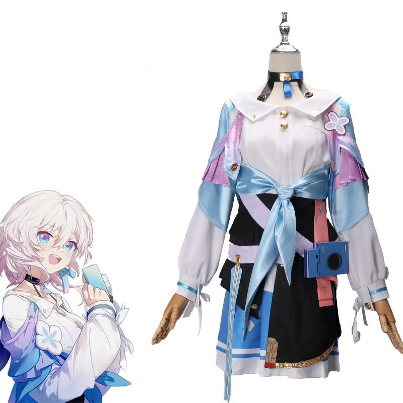 

Game Honkai: Star Rail March 7th Cosplay Costume Suit Adults Women Girl Coat Skirt Accessories Set Halloween Prop Xmas Gift