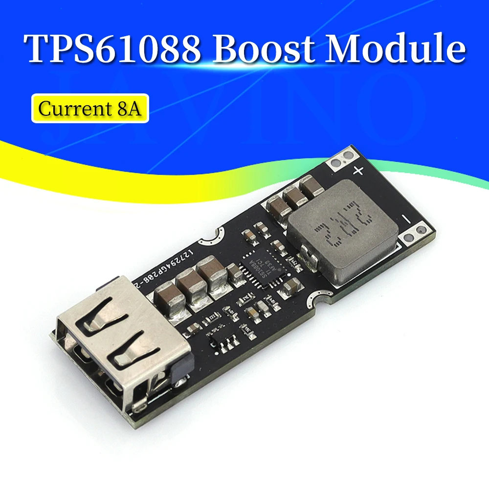 Javino TPS61088 Boost Fast Charging Power Module 3.2V3.7V4.2V to 5V9V12V Mobile QC Fast Charging