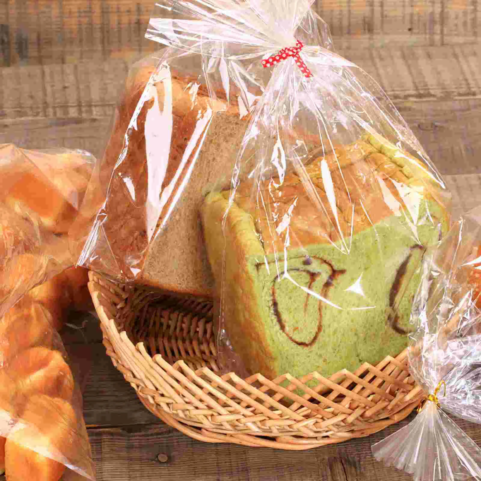 300 Pcs Bread Ties Wire Clear Gift Bags Pastry Sealing Rope Cookie Pouch Twists